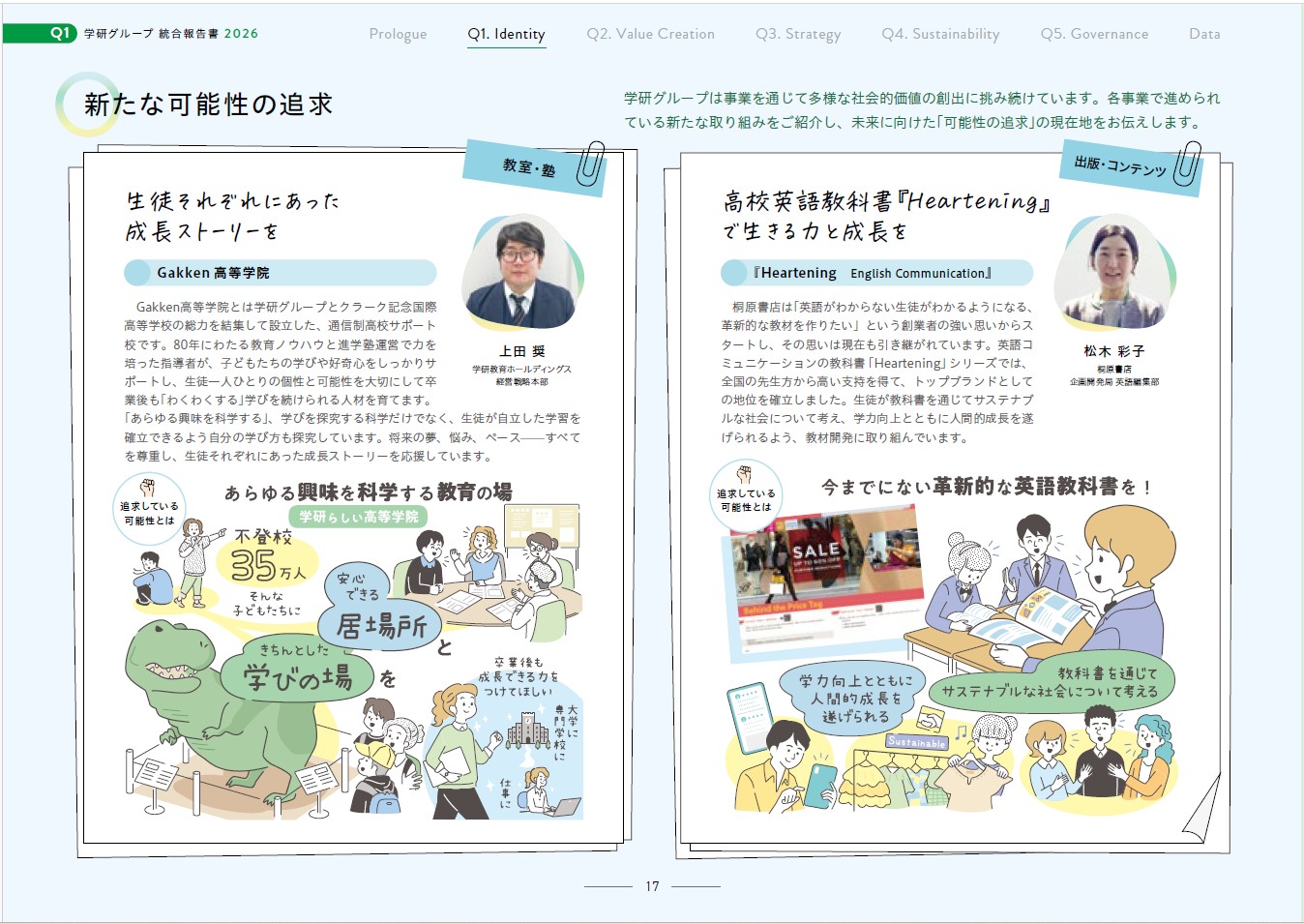 ＜特集「新たな可能性の追求」（1章より）＞