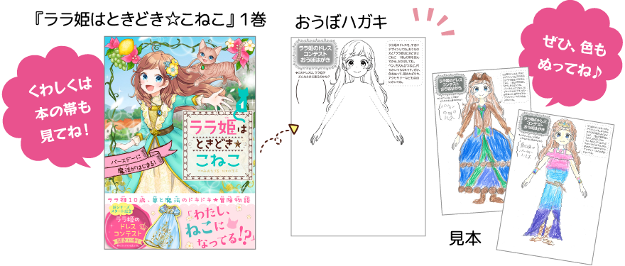 お姫さまのドレスをデザインして、応募しよう☆ 児童書新シリーズ